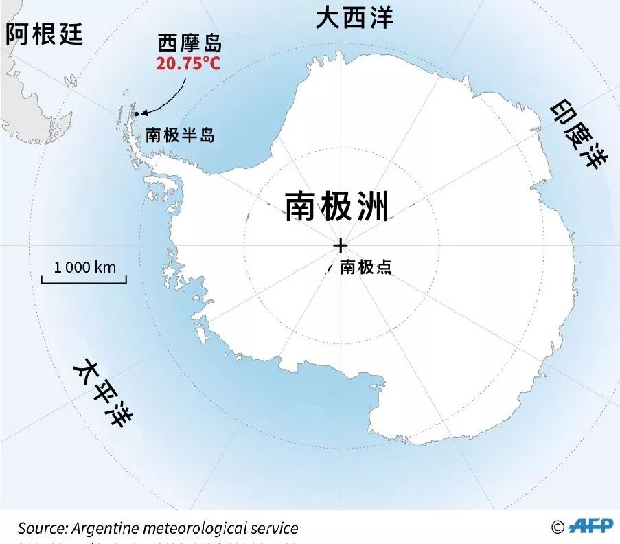最热时刻:南极地区气温或首次突破20℃大关